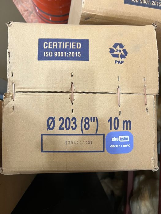 Burlane/ tubulatura flexibilă aerisire aluminiu cu vata minerala