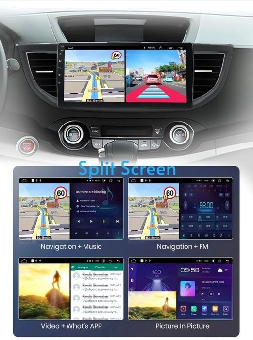 Navigatie Android dedicata HONDA CRV (2012-2016).