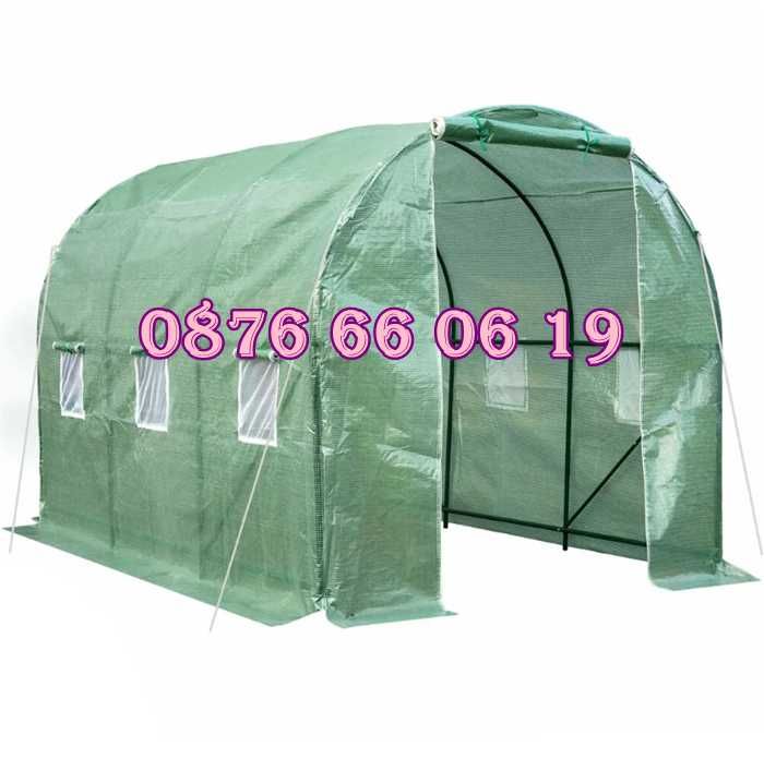Тунелна оранжерия с размери 3х2х2 метра, оранжерия тунелна
