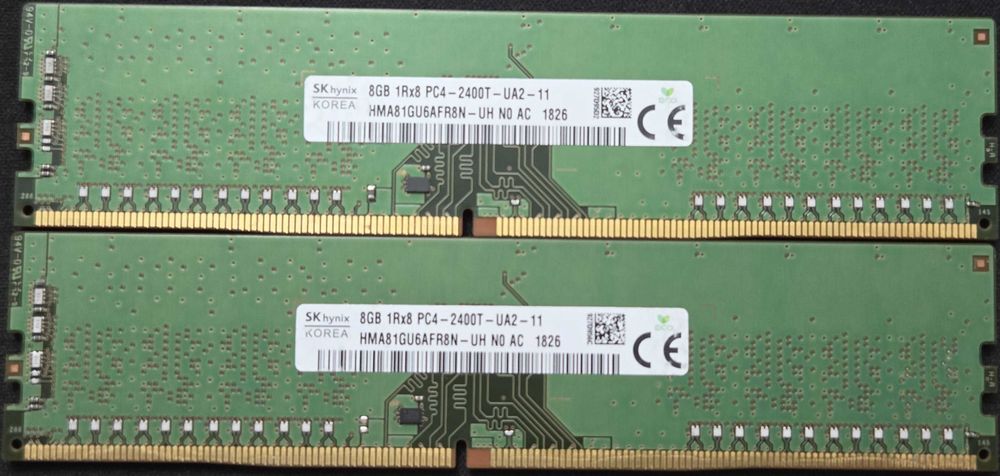 Рам Памет: SKHynix 16GB (2x8GB) DDR4 2400MHz CL17