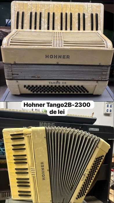 Acordeon Hohner Tango 2B cu 80 de basi