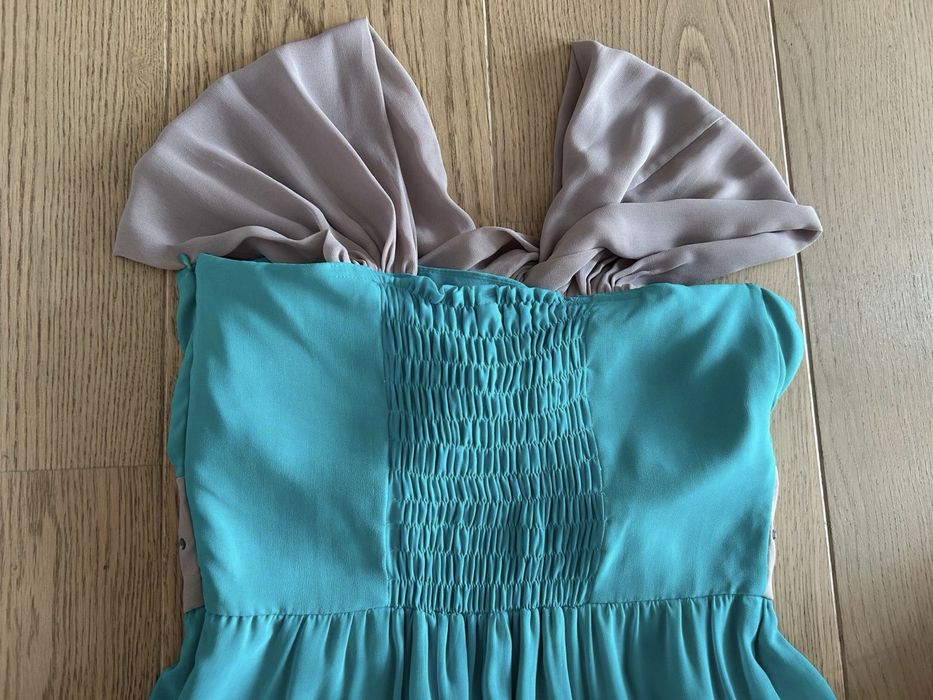 Rochie elegantă turcoaz Guara mărimea 40, cupe bust