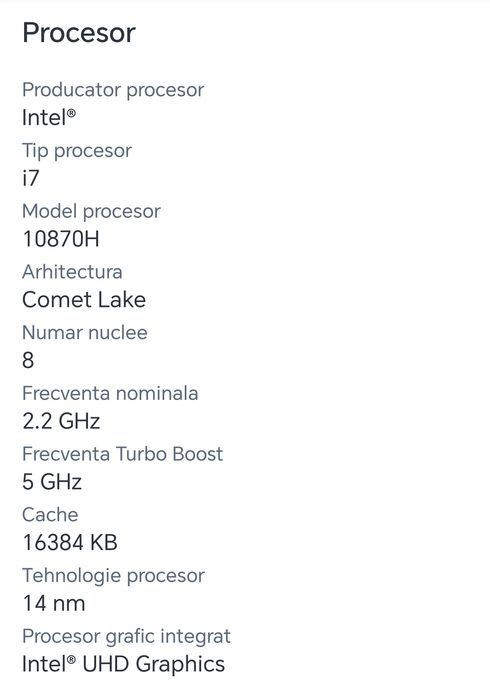 Vând Laptop Gaming pentru componente