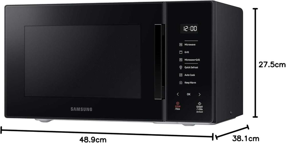Микровълнова фурна с грил Samsung MG23T5018AK/ET – 23л, 800W