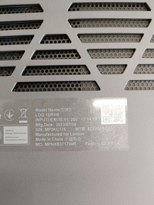 Lenovo LOQ15IRH8 Amanet BKG