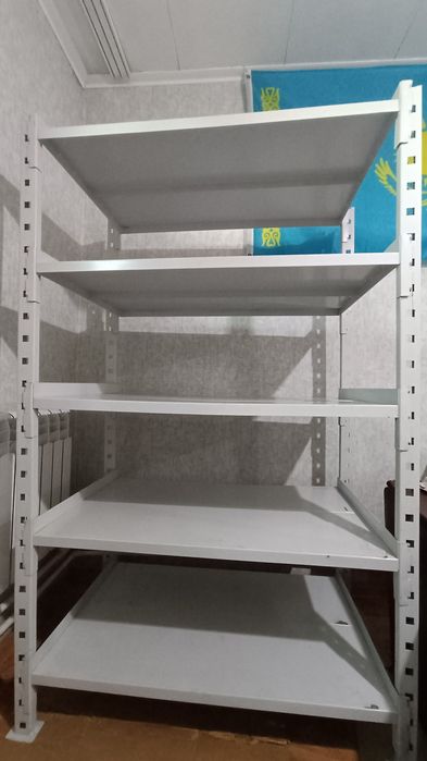 4 сөре.высота.Стеллаждар биіктігі 170см, ені 95см, тереңдігі 60см, 6 с