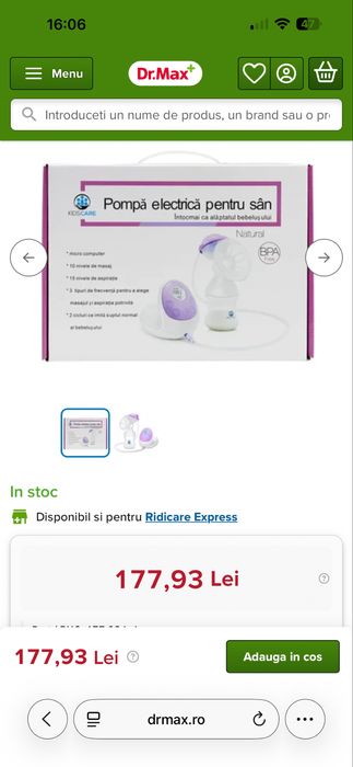 Pompa de san electrica Kidscare KC103