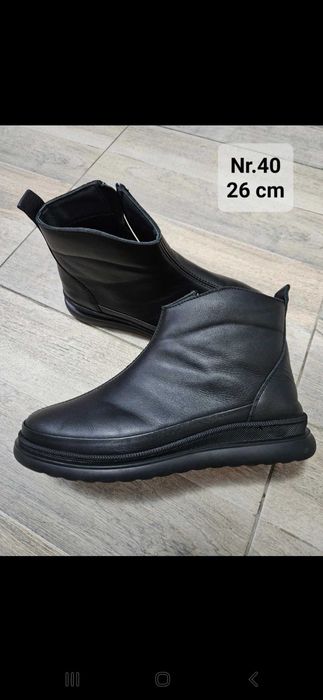 Papuci piele nr.40 damă