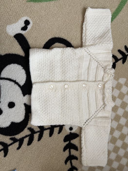Плетени дрешки и терлици за бебе 0-6м.