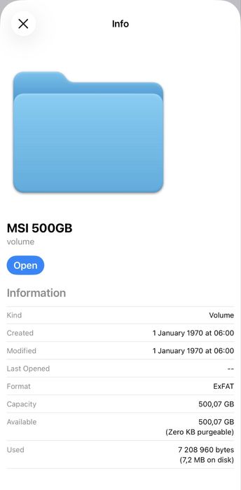Новый SSD MSI 500GB 10Gbps