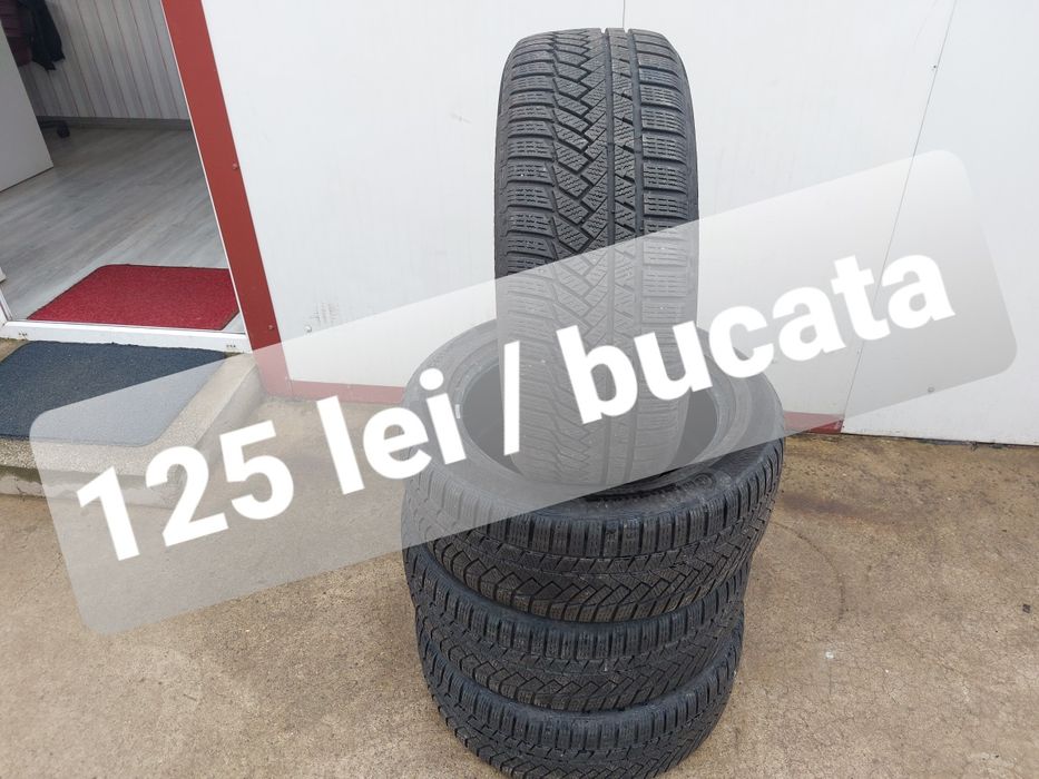 125 lei bucata! Set anvelope M+S/IARNA 225 50 17 Continental