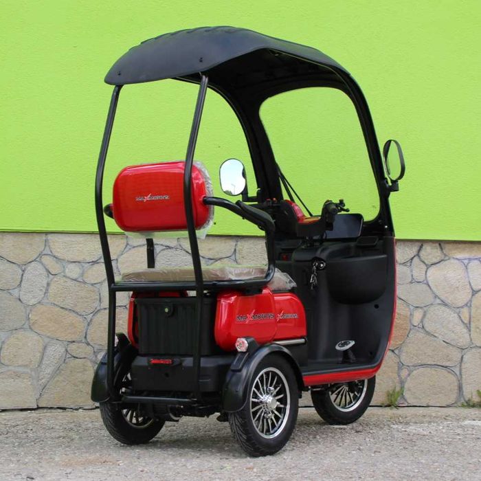 Триместна Електрическа Триколка MaxMotors X3 1800W – RED