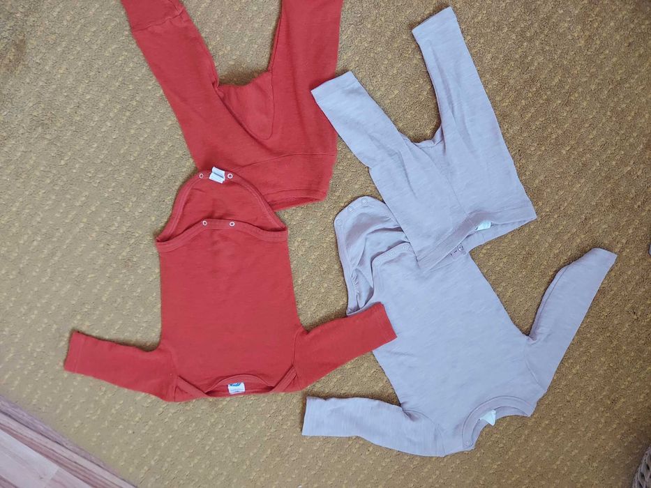Salopeta copii Columbia + 2 first layer lână (Cosilana&H&M)