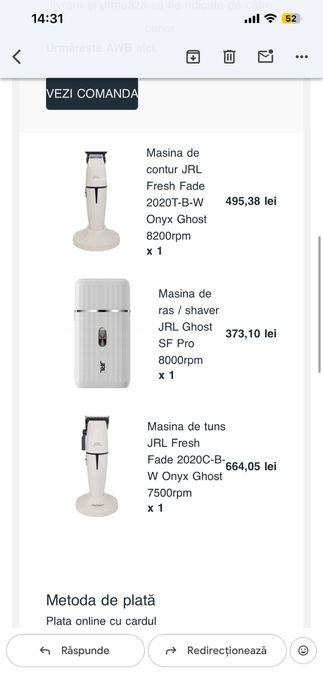 Kit jrl pentru frizeri