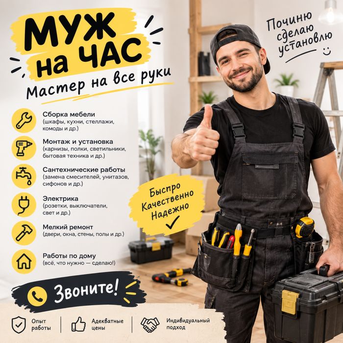 Муж на час/мастер на все руки