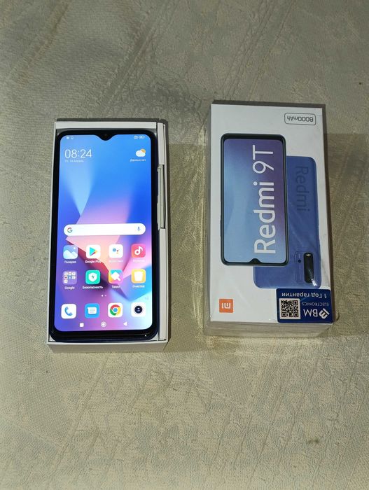 Редми  9т. 128 гб с коробкой.