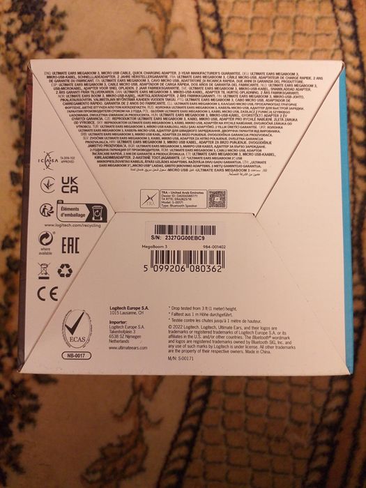 Boxă Bluetooth Ultimate Ears MEGABOOM 3