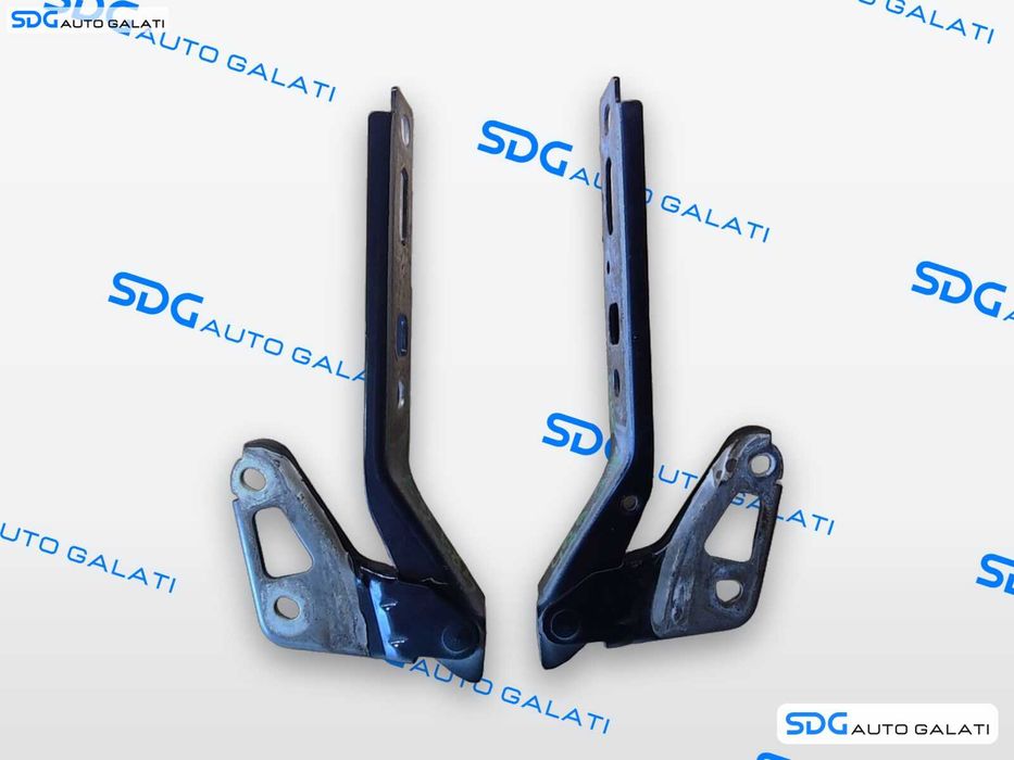 Set Balama Balamale Stanga Dreapta Capota Motor Audi Q7 4L 2007 - 2015 Cod 4L0823301 4L0823302 [LN0661]