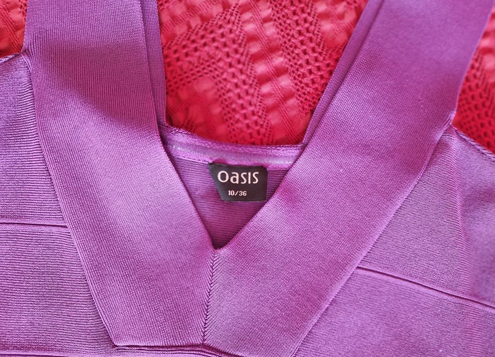 purple bandage bodycon dress -Oasis, mas S