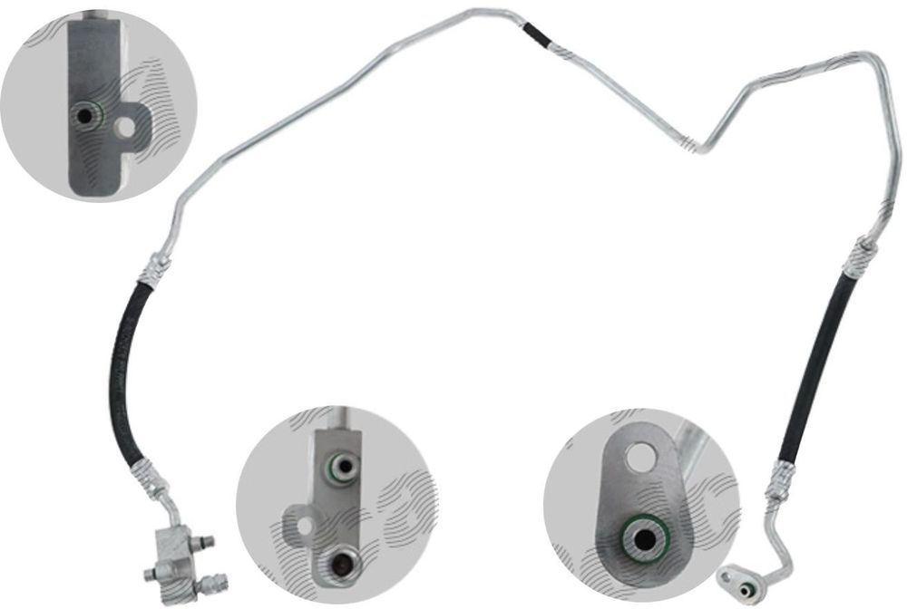 Conducta aer conditionat Citroen Jumper; Fiat Ducato; Peugeot Boxer, 2.0 HDI JTD, 2.2 HDI MultiJet, 3.0 HDI M-Jet, Material: aluminiu; cauciuc,