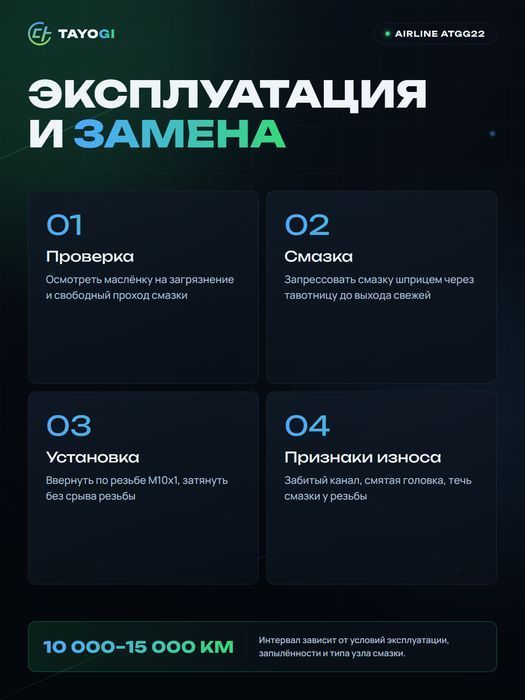 Пресс-маслёнка AIRLINE ATGG22