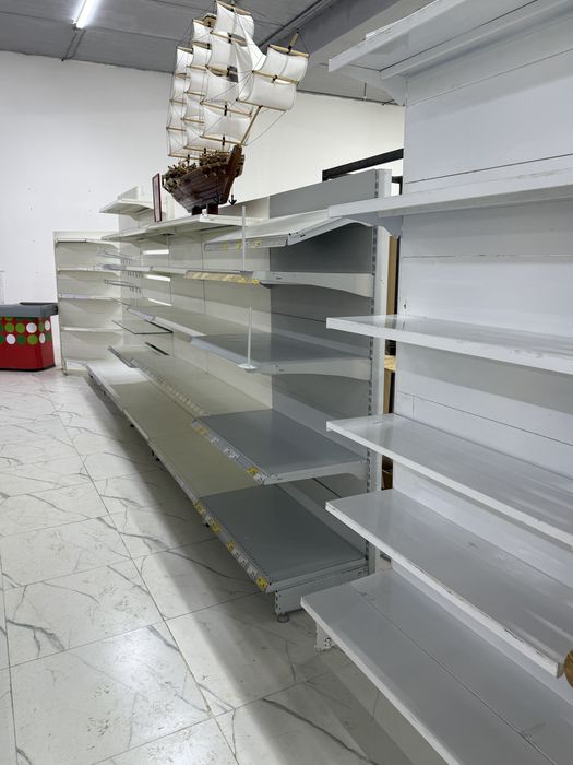 Продам стеллаж пристенный бу острвной