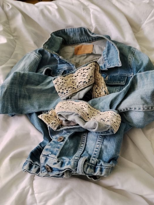 Дамско дънково яке