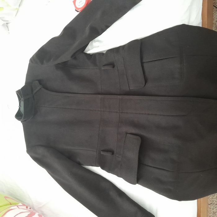 Palton maro inchis din lana