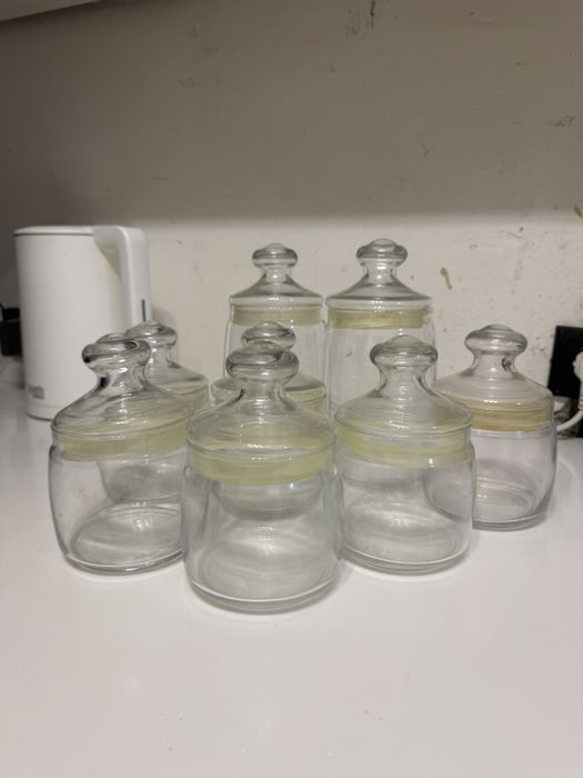 Стеклянные банки под крупы, макароны