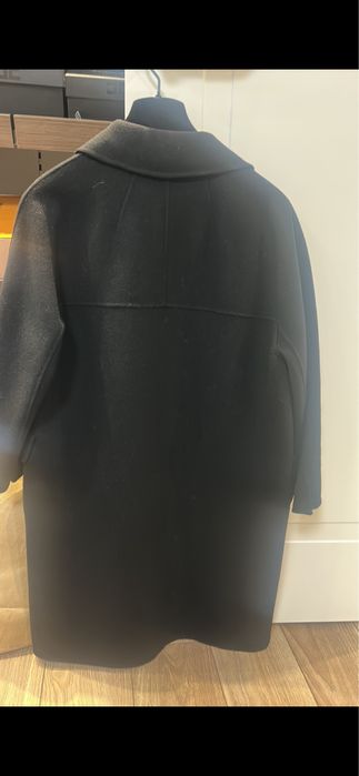 Max Mara Черно Палто вълна с калъф