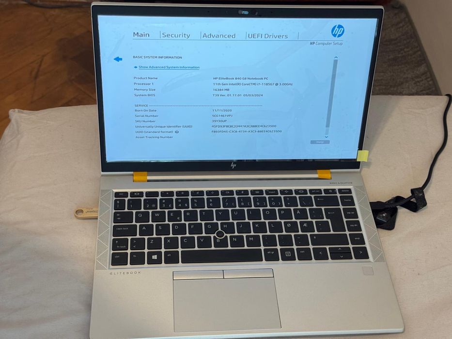 HP Elitebook 840 G8 i7 gen 11 , 16GB , 512GB , Touchscreen , 4G LTE