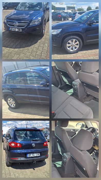 VW Tiguan  an 2011 motor 2.0i benzină 211 CP Full options 125.000 km 100% REALI Înmatriculat România taxe la zi distribuția schimbată etc;