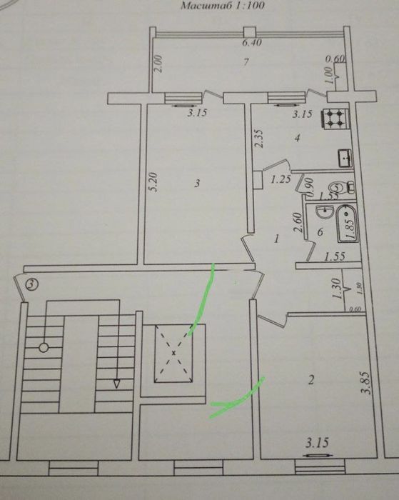 Продается 2х комнатная квартира