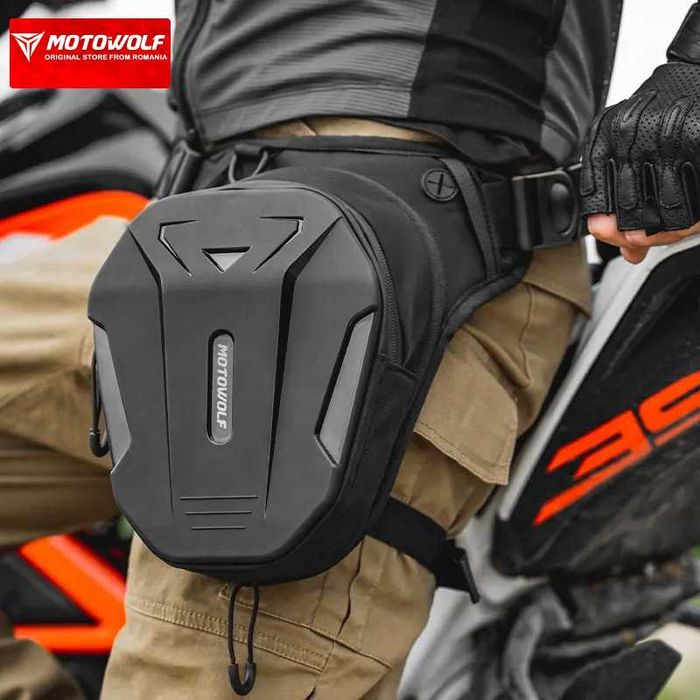 Geantă de picior/umar moto Motowolf, extensibilă, hardshell