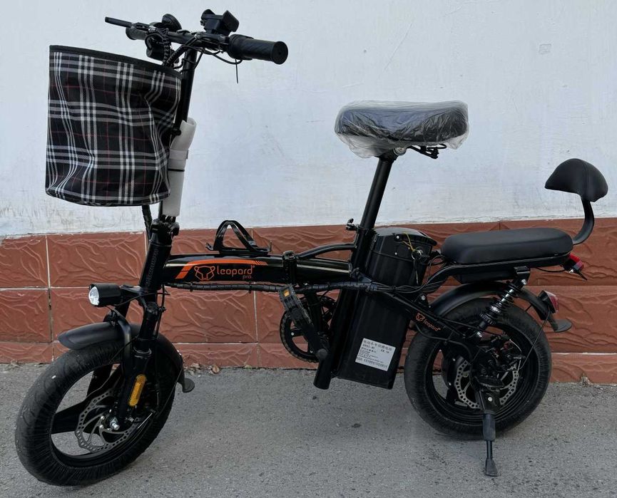 Электро-Велосипед Leopard: Новый складной. Скорость до 50км/час.
