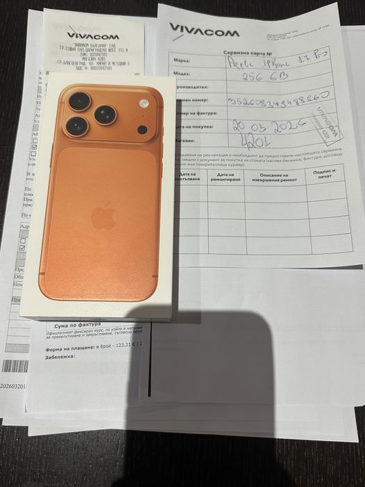 Продавам Нов iphone 17 pro 256гб  гаранция Виваком