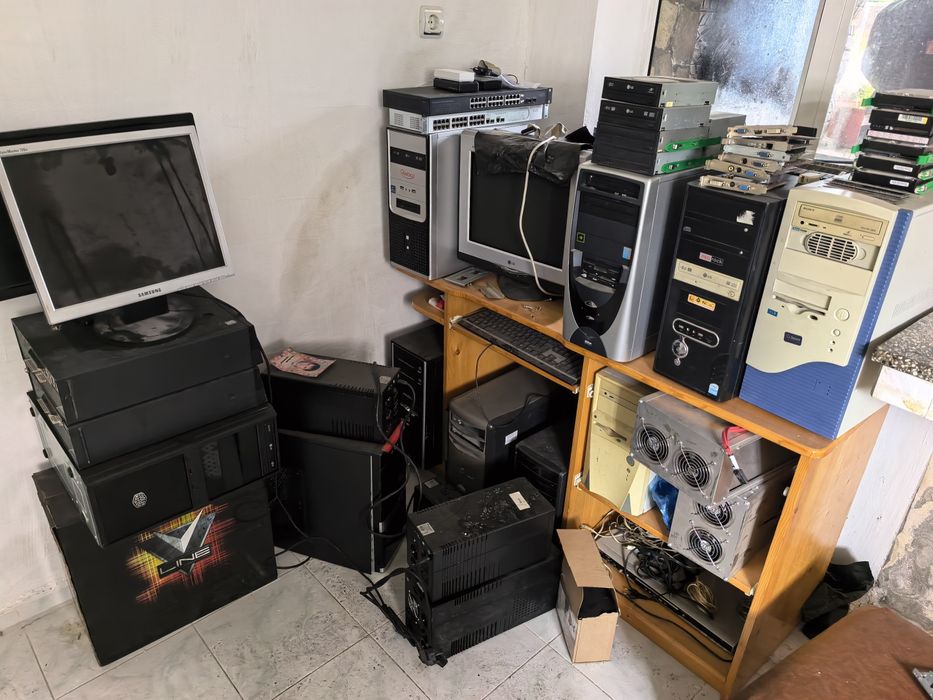 Компютри, рам, видео карти, дискове, процесори, кутии
