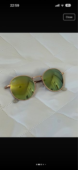 Ray Ban round metal green