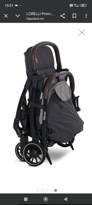 Бебешка лятна количка "Lorelli - Minori" , цвят Grey GASPER