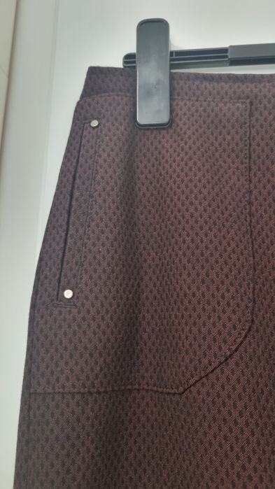 Fusta scurta stofa 44 burgundy