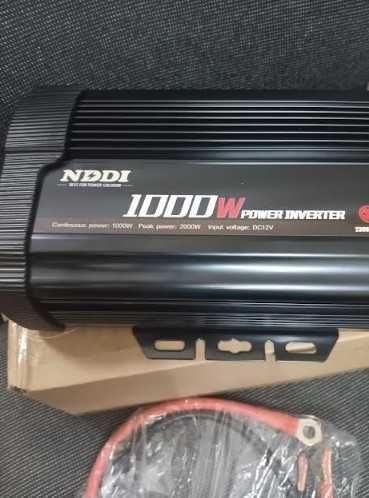 Инвертор NDDI POWER 1000 W преобразувател на напрежение 12 V към 230 V