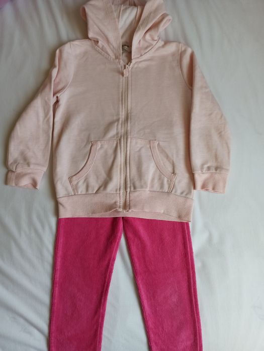 Джинсово клинче със суитшър LCW+суитшър H&M, жилетка LCW