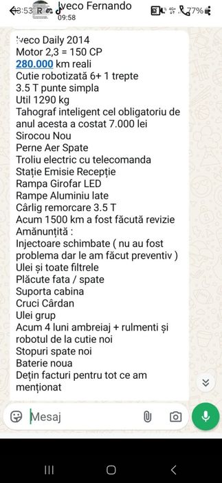 Iveco daily 2014 2.3 Automata