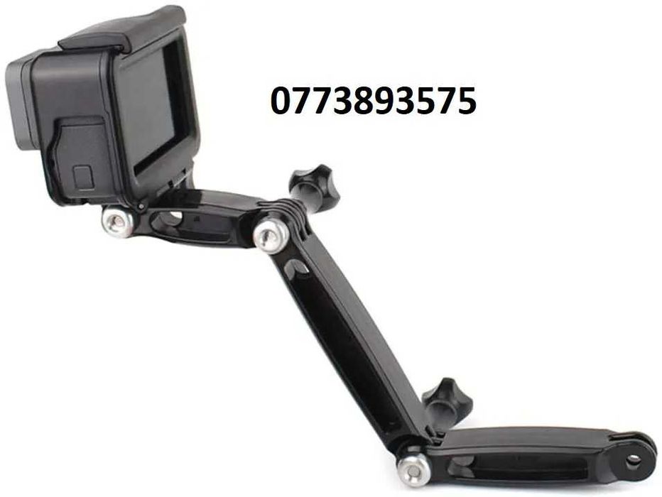 Set 3 brate extensii casca motocicleta / bicicleta / ski camera Gopro