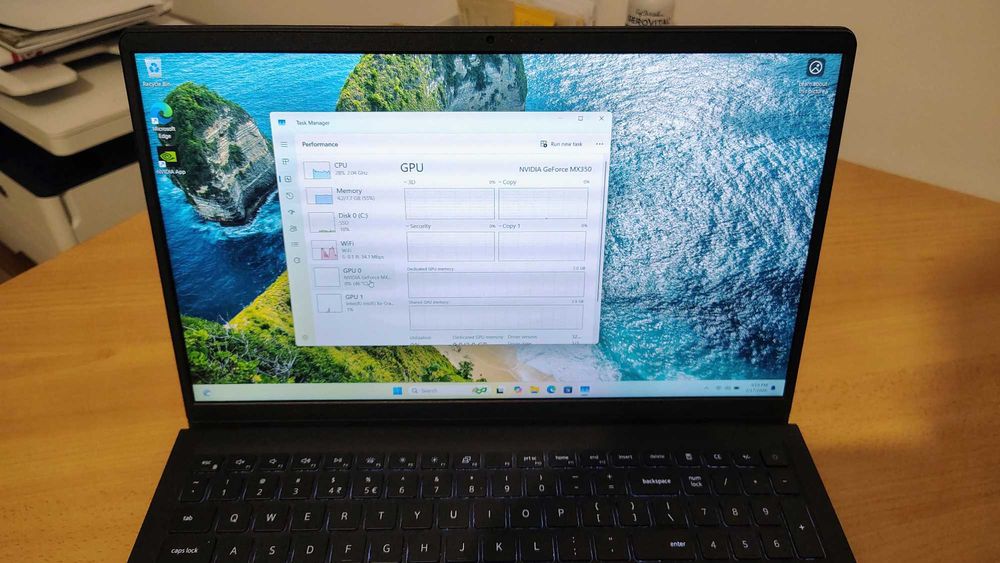 Laptop Dell - 16" - i5 1135G7 - 8GB - 256GB nVME -  MX350 - Win 11 Pro