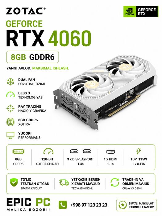 ZOTAC GeForce RTX 4060 8GB