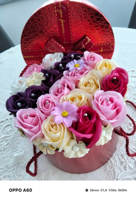 Aranjamente flori săpun