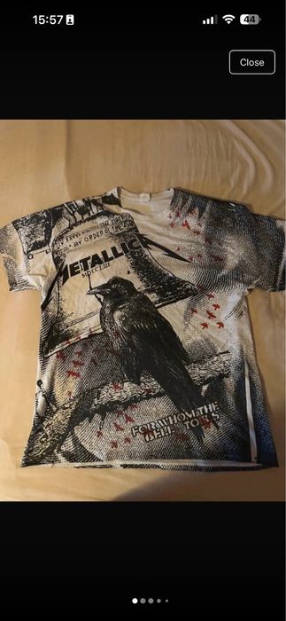 Metallica For Whom The Bell Tolls all-over print T-shirt
