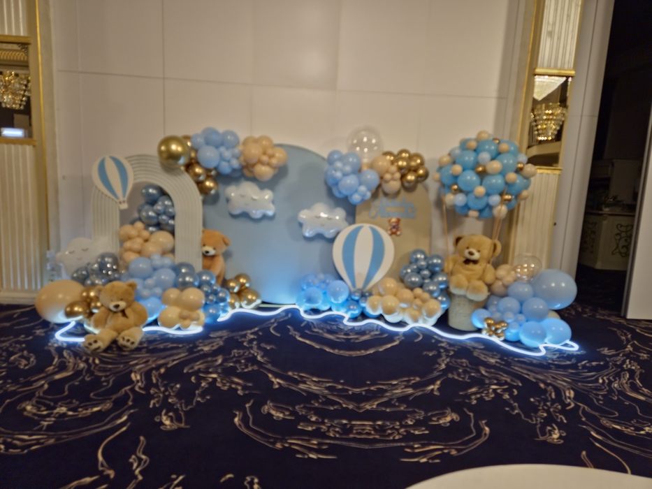 Baloane cu heliu, Photo corner, arcada baloane, gender reveal, cifre,
