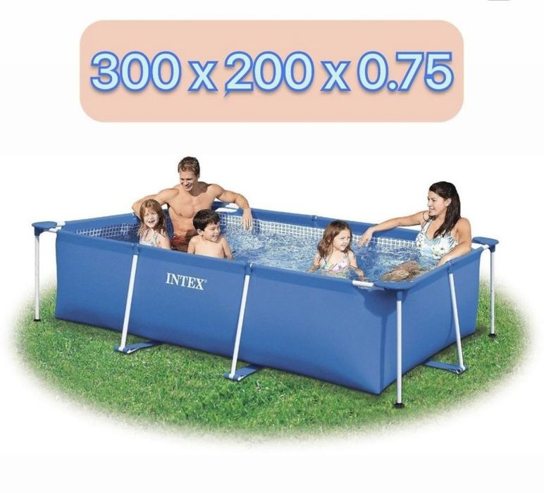 Intex Basseyn 300x200x75 Каркасный бассейн